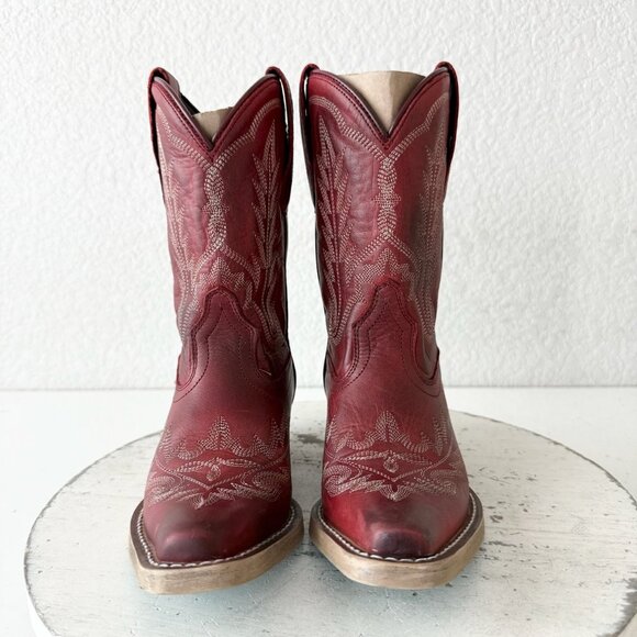 Lane Lexington Kids Red Cowboy Boots Size 11 Little Girls Western Cowgirl Boots - Picture 6 of 13